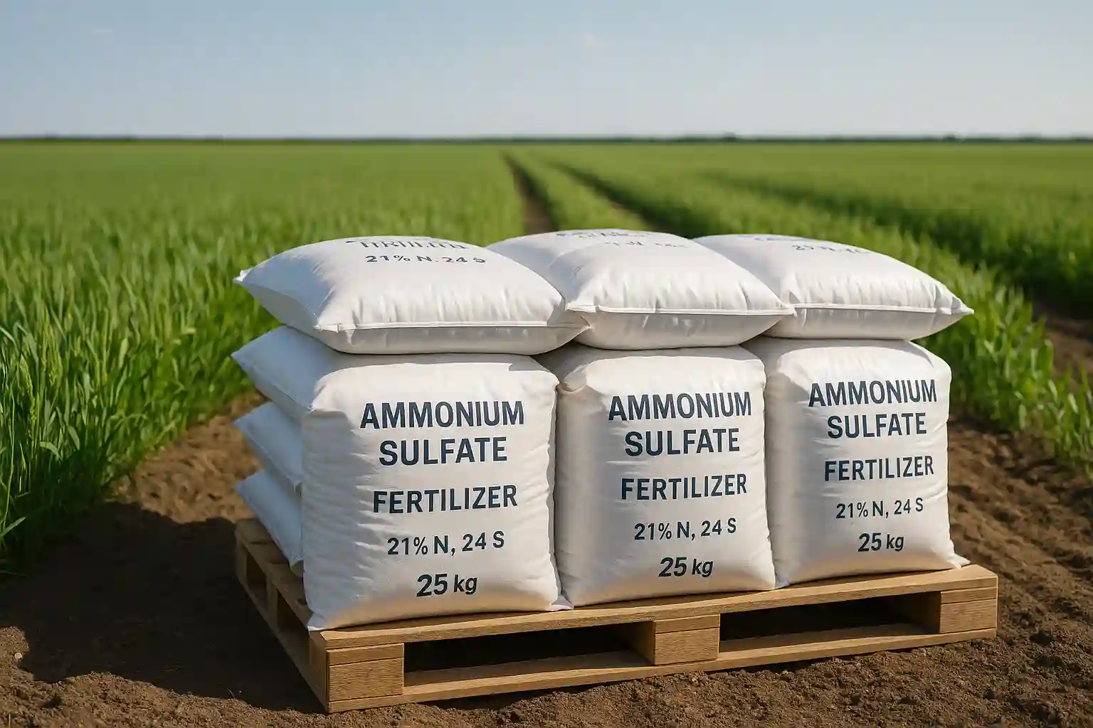 Application methods of ammonium sulfate for wheat, barley, and millet